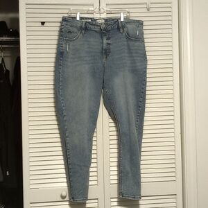 Plus size 20 highrise skinny jeans